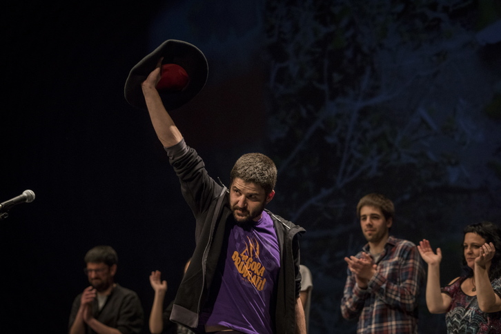 Iñaki Viñaspre Arabako bertsolari txapelduna (Endika  PORTILLO / FOKU)