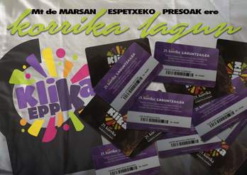 Mont de Marsan espetxean egindako kartela.