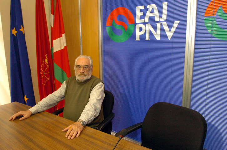 José Antonio Urbiola, expresidente del PNV en Nafarroa, en una imagen de archivo. (Lander FERNANDEZ DE ARROYABE / FOKU)