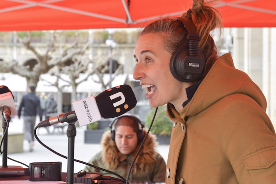 NAIZ Irratiko Maite Bidarte. (Idoia ZABALETA/FOKU) NAIZ Irratiko Maite Bidarte. (Idoia ZABALETA/FOKU)