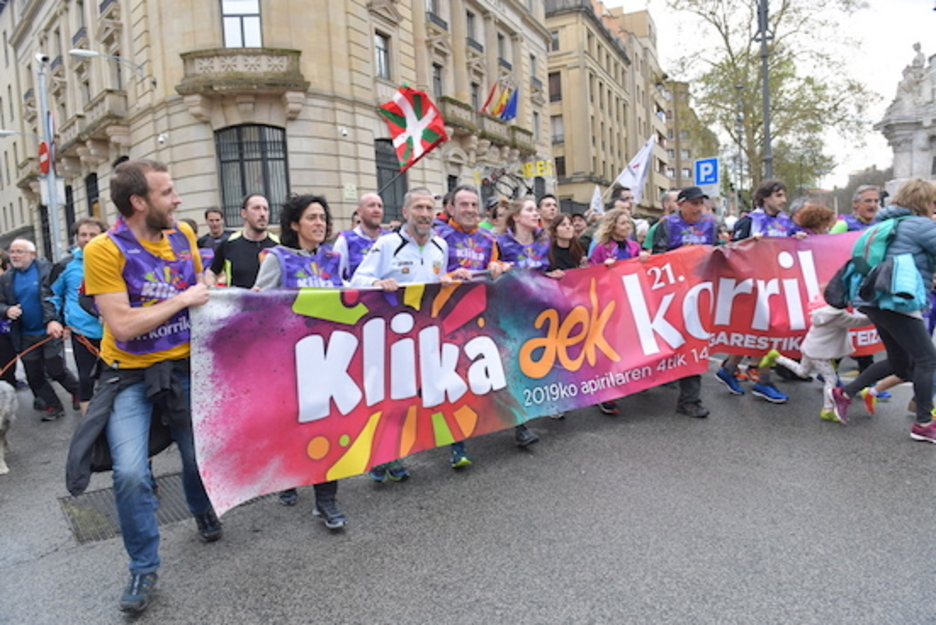 Herritarrek bat egin dute euskararen alde. (Idoia Zabaleta/FOKU)