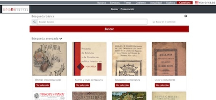 La Biblioteca Navarra Digital estrena una herramienta de gestión mejorada.