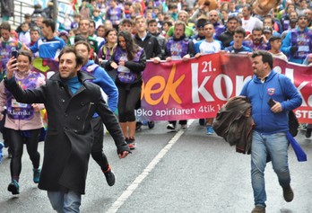 Selfie-a Korrikan. © Arantxa IDIEDER