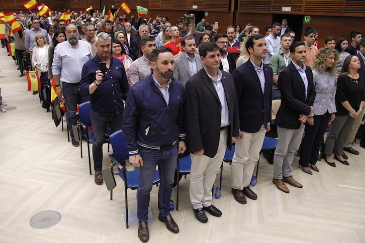 Voxen ekitaldi politikoa gaur eguerdian Donostiako Kursaalean. (Maialen ANDRES/FOKU)