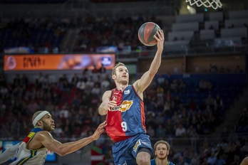 El acierto de Marcelinho Huertas ha evitado sustos de última hora (Jaizki FONTANEDA / FOKU)