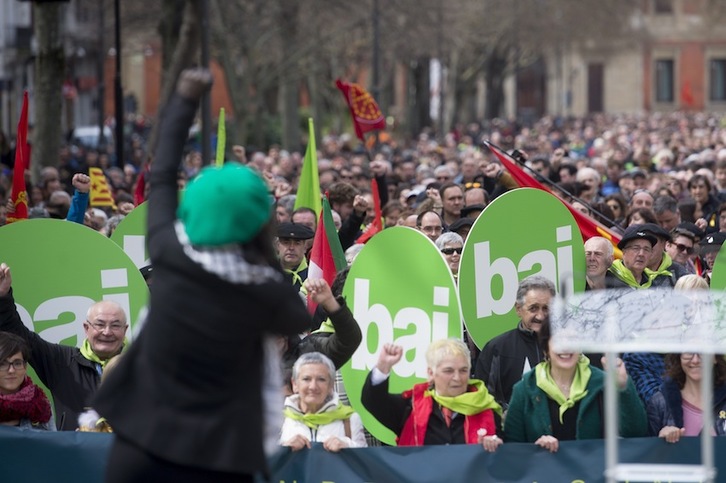 Iaz Iruñean ospatu zen Aberri Eguneko irudia.(Iñigo URIZ / FOKU)