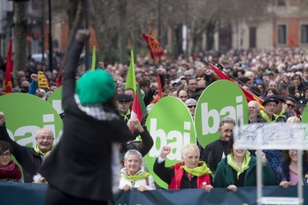 Iaz Iruñean ospatu zen Aberri Eguneko irudia.(Iñigo URIZ / FOKU)