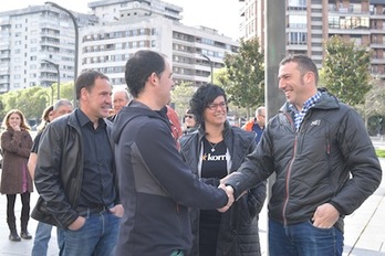 El alcalde de Berriozar, Raul Maiza, poco antse de declarar en los juzgados por la colocación de la ikurriña en fiestas de Berriozar. (Idoia ZABALETA/FOKU)