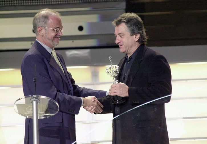 Galan entregó el Premio Donostia a Robert De Niro en su último año como director. (Andoni CANELLADA / FOKU)