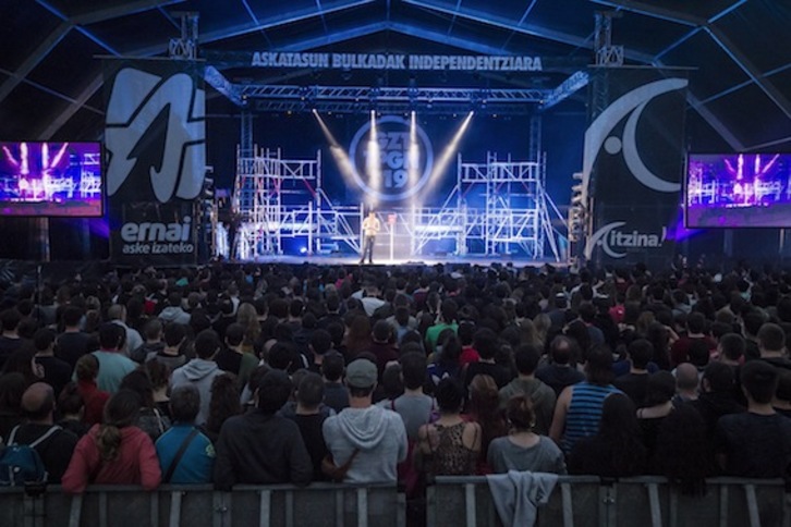 Gazte Topagunearen ekitaldi nagusia. (Aritz LOIOLA/FOKU)