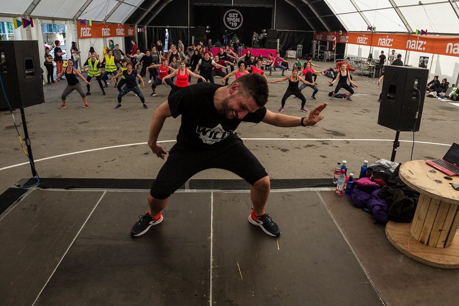 Zumba saioa, goizean. 