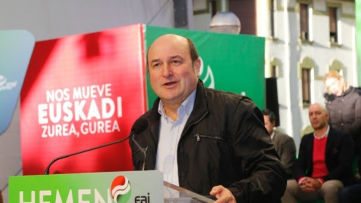 Andoni Ortuzar, en su mitin en Barakaldo. (EAJ-PNV)