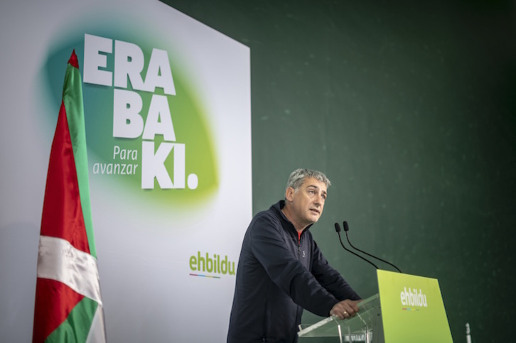 Oskar Matute, durante un acto anterior. (Jaizki FONTANEDA/FOKU)
