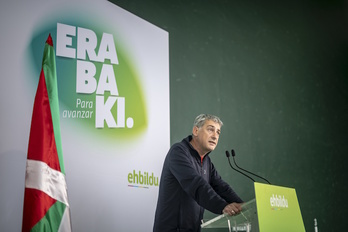 Oskar Matute, durante un acto anterior. (Jaizki FONTANEDA/FOKU)