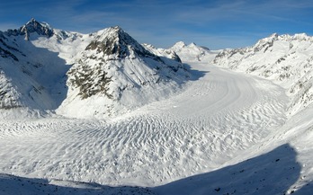 Glaciar de Aletsch, zona en la que se encontraban los fallecidos. (CC)