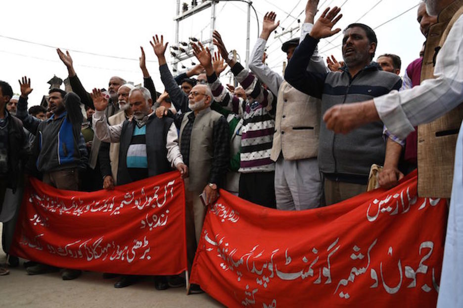 Srinagar, la principal ciudad de la Cachemira bajo el control indio. (Tauseef MUSTAFA/AFP)