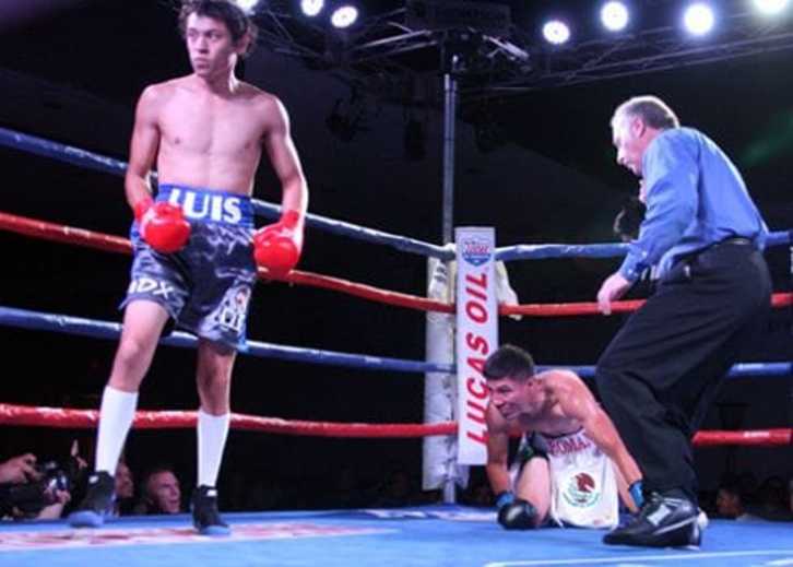 El boxeador mexicano Luis Solís. 