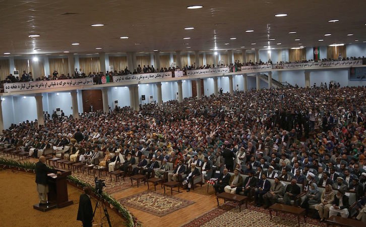 La Jirga, que empezó el lunes en la capital afgana, ha reunido a unos 3.200 ancianos tribales, líderes políticos y ciudadanos influyentes. (AFP)
