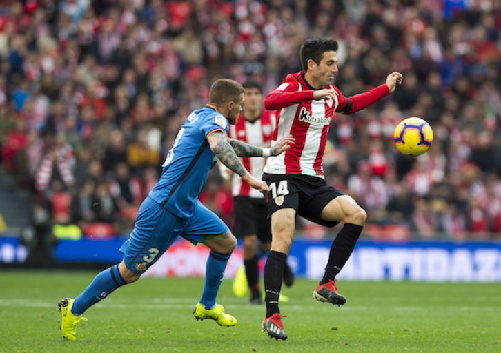 Markel Susaeta, en un partido de esta temporada contra el Getafe. (Marisol RAMÍREZ / FOKU)