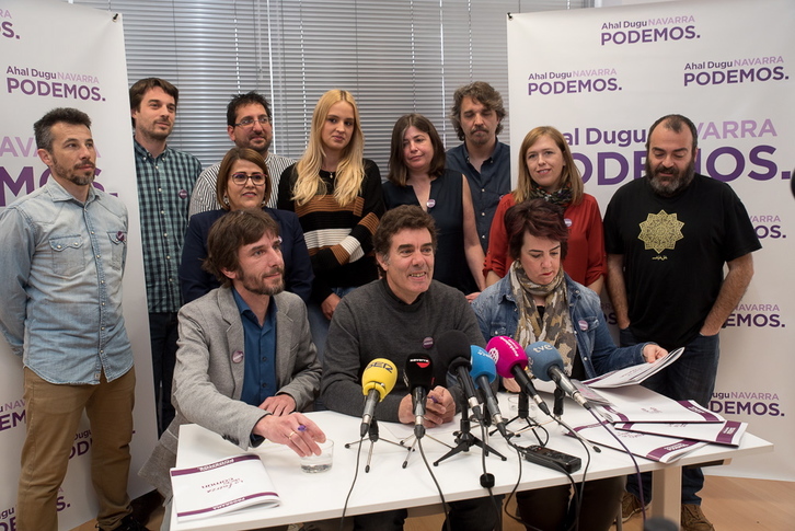 Podemos ha presentado su programa de cara a las elecciones navarras. (Iñigo URIZ / FOKU)