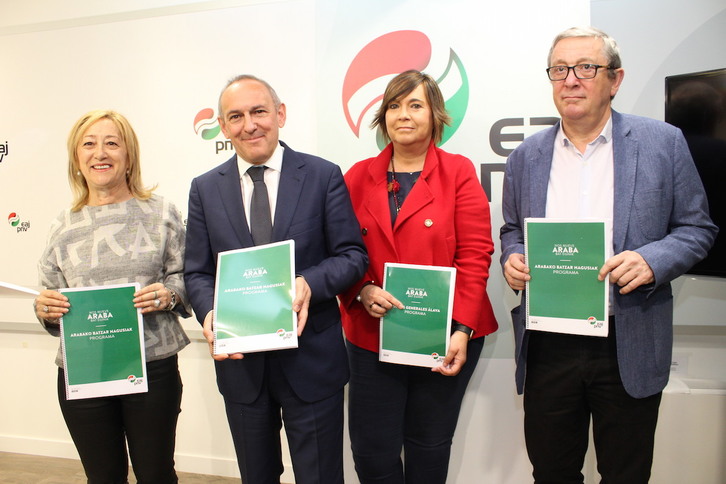 Ramiro González ha presentado el programa del PNV para Araba. (PNV)