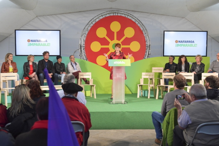 EH Bildu cerrará su campaña en Nafarroa en la plaza del Castillo de Iruñea. (Idoia ZABALETA/FOKU)