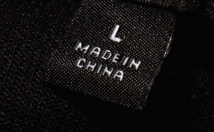 Etiqueta de un producto fabricado en China. (Johannes EISELE/AFP)