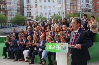 Aburto en el acto de presentación de la candidatura. (@EAJPNVBilbao)