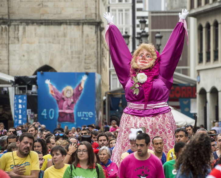 Marijaia en Aste Nagusia de 2018. (Marisol RAMIREZ / FOKU)