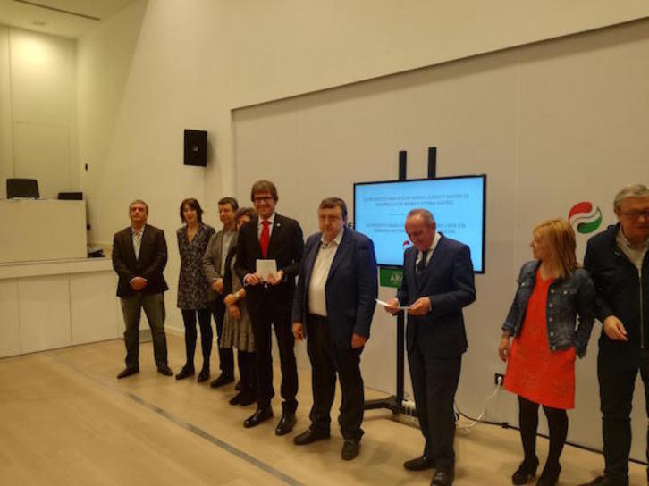 Acto del PNV en Landaburu Etxea. (NAIZ)