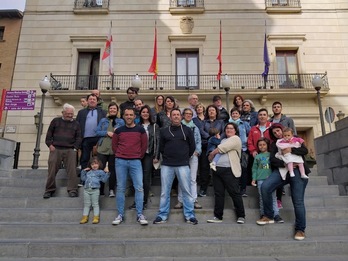 Presentanción de un manifiesto en favor del euskara en Tutera. (Ribera con el Euskara)