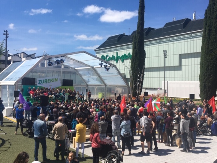 Imagen del acto. (NAIZ)