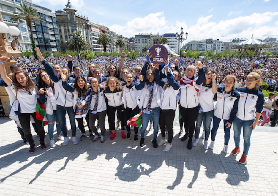 Equipo y afición, en comunión. (Juan Carlos RUIZ/FOKU) Equipo y afición, en comunión. (Juan Carlos RUIZ/FOKU)