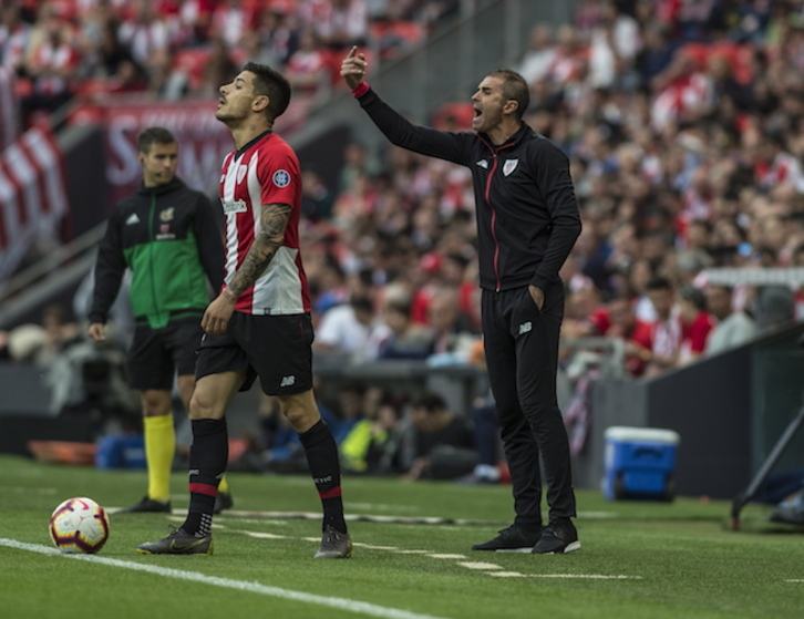 Garitano en el partido ante el Celta. (Marisol RAMIREZ / FOKU)