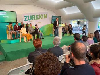 Otegi ha participado en un acto en Pasaia. (@ehbildu)