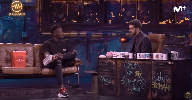 Williams con Broncano en el programa la Resistencia de Movistar.