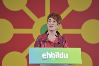 Bakartxo Ruiz ha abogado por una nueva Ley del Euskara que supere la zonificación en Nafarroa. (Jagoba MANTEROLA/FOKU)