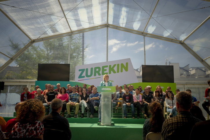 Miren Larrion, cadidata de EH Bildu en Gasteiz. (Jaizki FONTANEDA/FOKU)