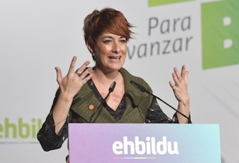 Bakartxo Ruiz, en un acto electoral. (Jagoba MANTEROLA/FOKU)