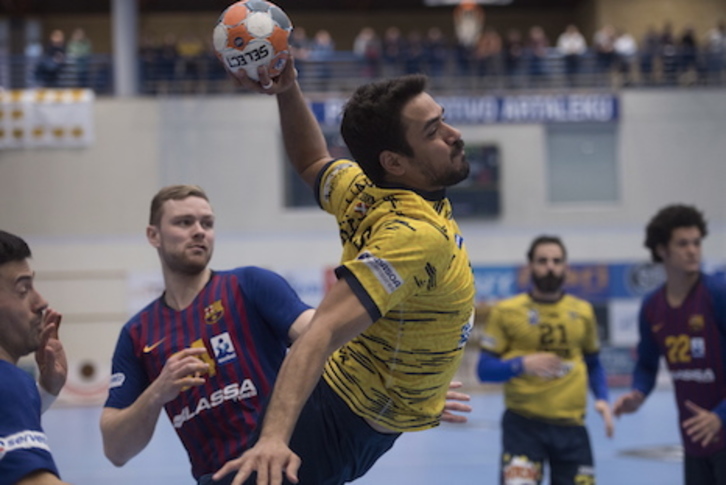 Bidasoa Irun se juega el segundo puesto en Logroño. (Juan Carlos RUIZ / FOKU)