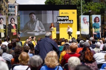 Acto central de ERC en Barcelona. (@Esquerra_ERC)