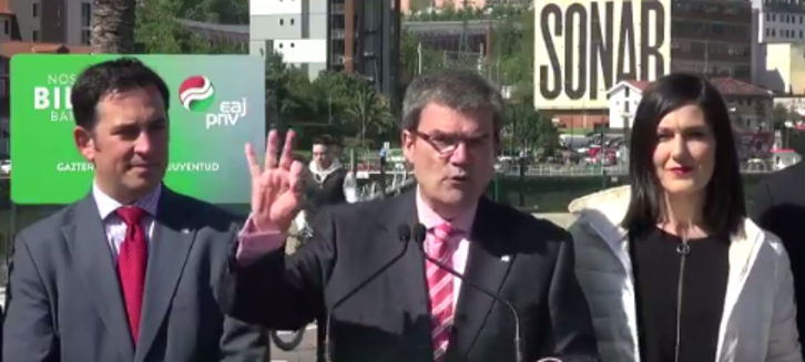 Aburto durante un acto de campaña. (@EAJPNVBilbao)