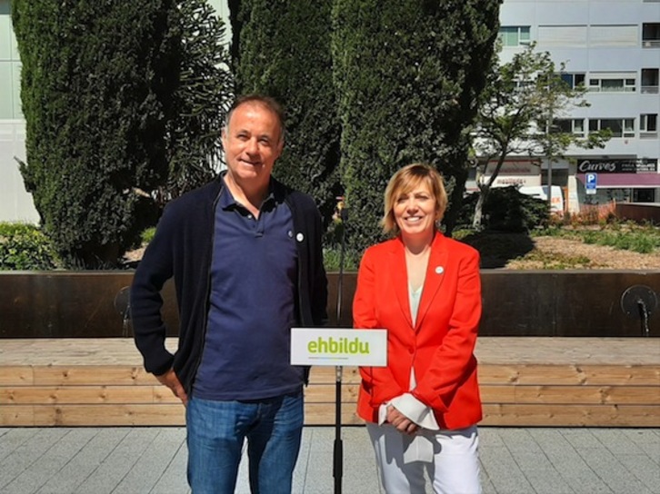 Kike Fernandez de Pinedo y Miren Larrion. (NAIZ)