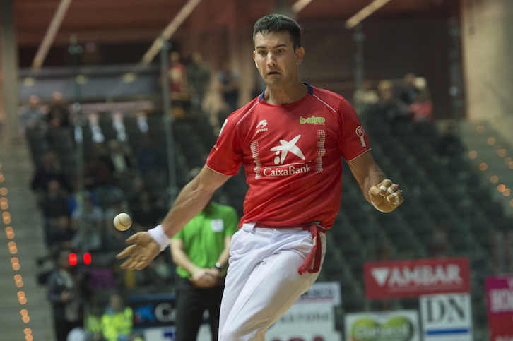 Mikel Urrutikoetxea, larunbateko finalerdian (Monica DDEL VALLE/FOKU)