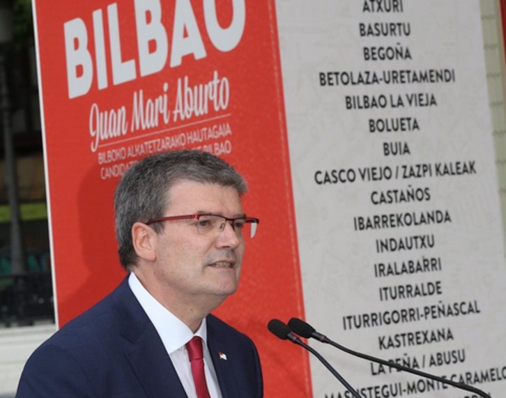 Aburto durante un acto de campaña. (@EAJPNVBilbao)