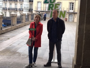 Miren Larrion y Kike Fernández de Pinedo. (NAIZ)