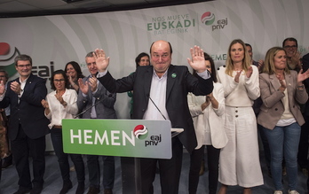 Andoni Ortuzar ha comparecido en Sabin Etxea. (Marisol RAMIREZ/FOKU)