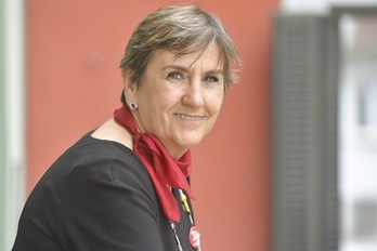 De Simón, candidata de I-E al Parlamento de Nafarroa. (Iñigo URIZ/FOKU)