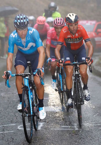 Landa, Nibali y Carapaz han confirmado ser los mejores escaladores. (Luk BENIES/AFP)