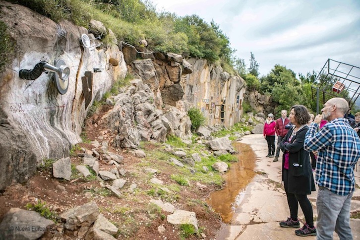 Una parte de la instalación que podrá verse en la nueva galería del entorno natural. (NAIZ)